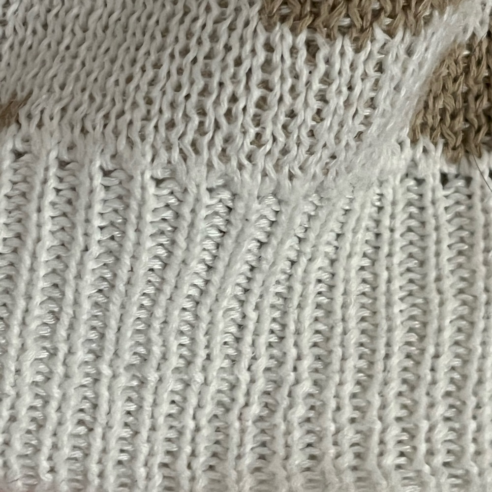 Vestidos•Cream & White Leopard Long Sleeve Sweater - Picture 8 of 13